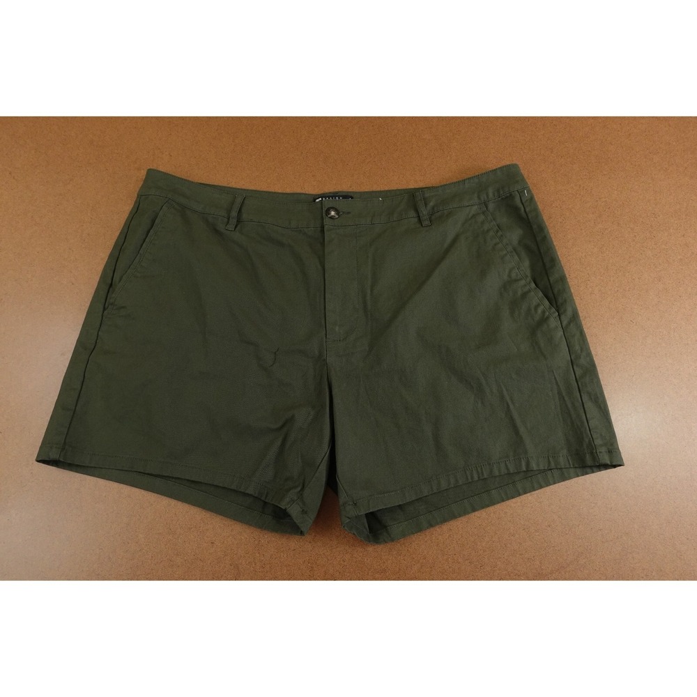ASOS DESIGN Mens Size 42 Dark Green Skinny 5" Inseam Chino Shorts New